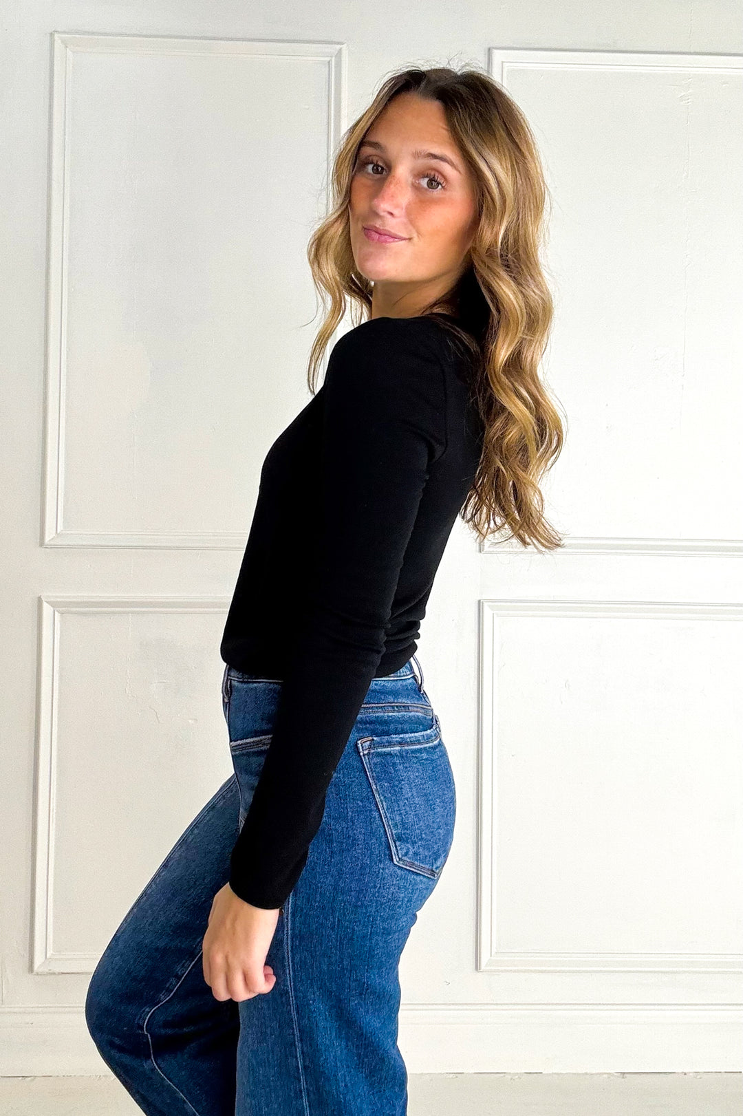 Ultra Soft Basic Longleeve Henley Top