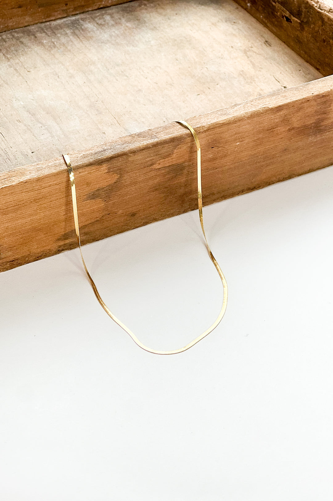 Snake Chain Gold Dip Stainless Steel Necklace