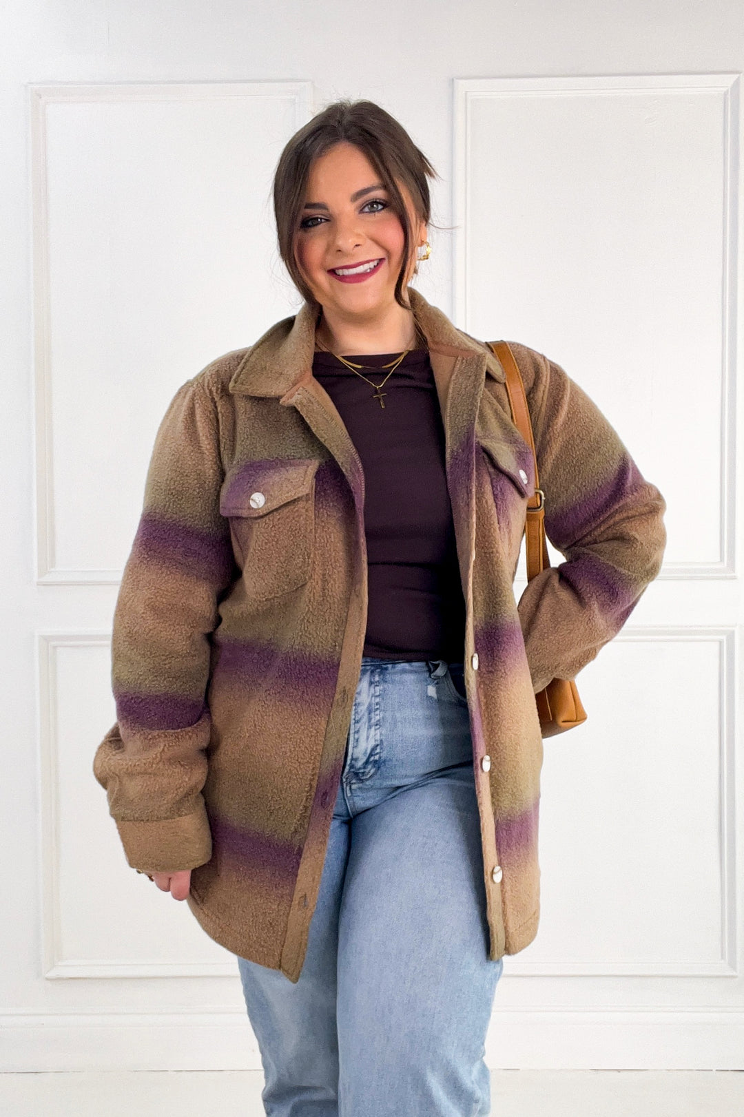 Thread & Supply Tullis Ombre Fleece Button-Up Jacket