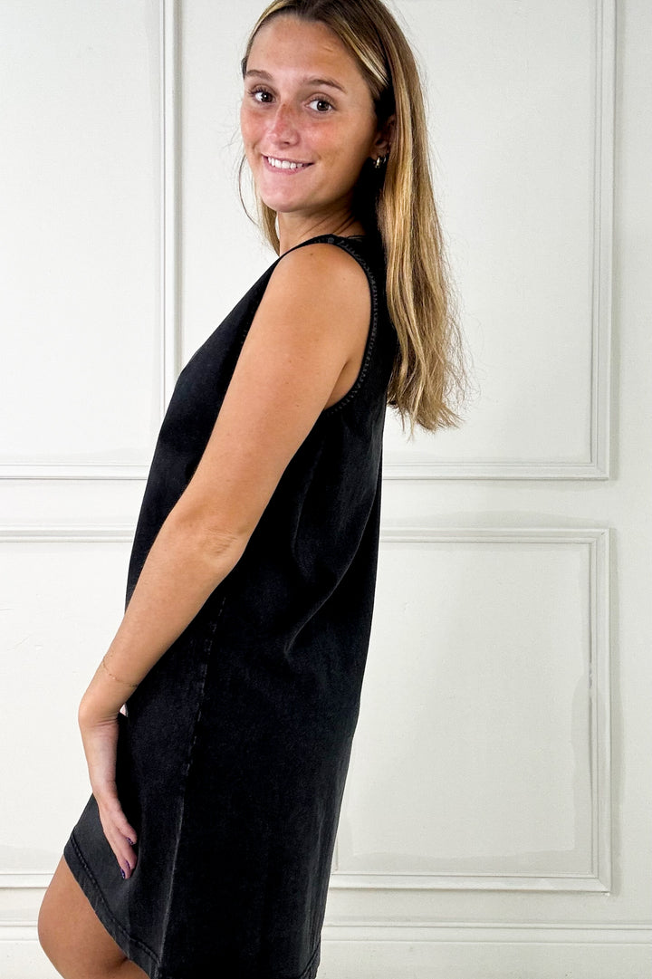 Z Supply- Sleeveless Bra Friendly Side Slit Midi Dress