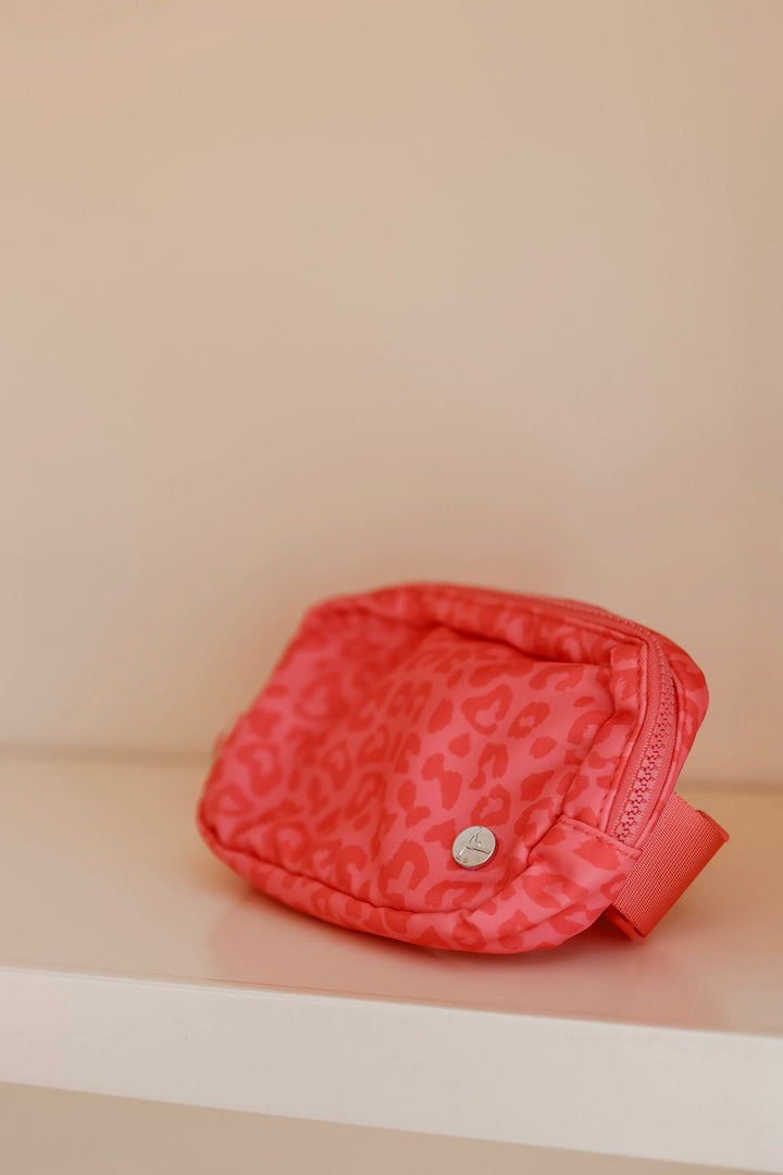 Girls Lux Leopard Tennis Dress & Fanny Bag Set