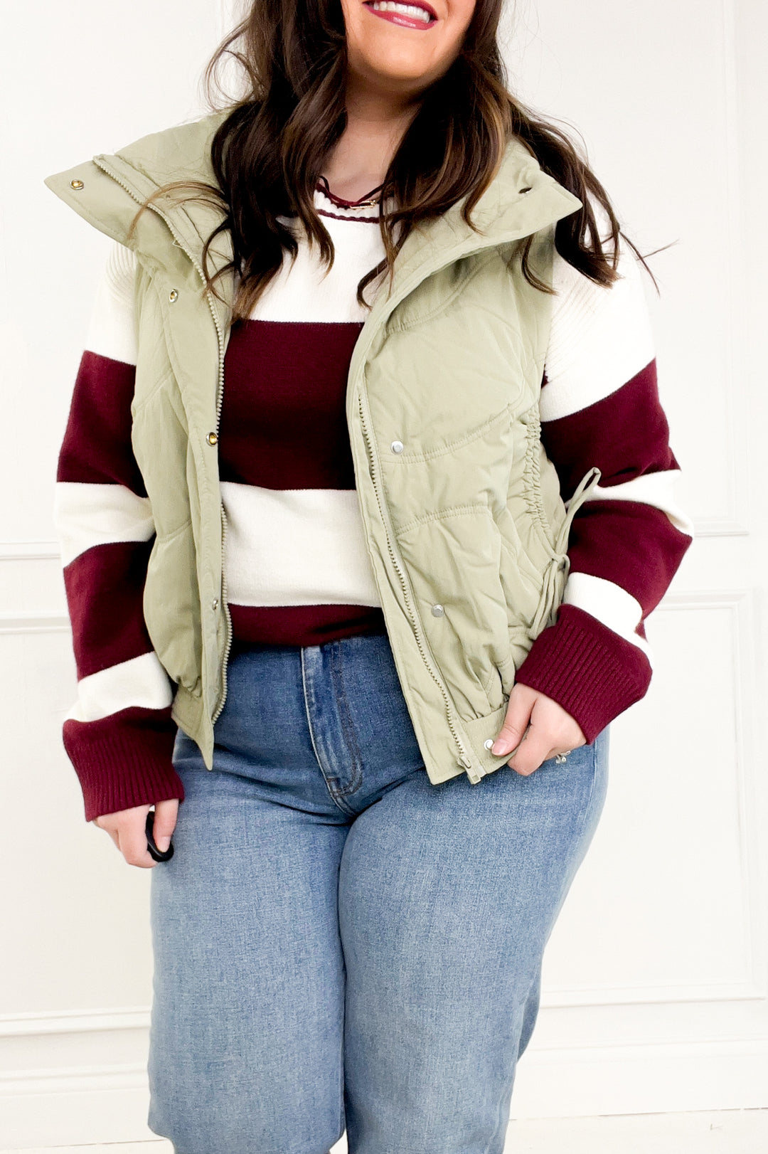 Street Chic High Neck Puffer Vest