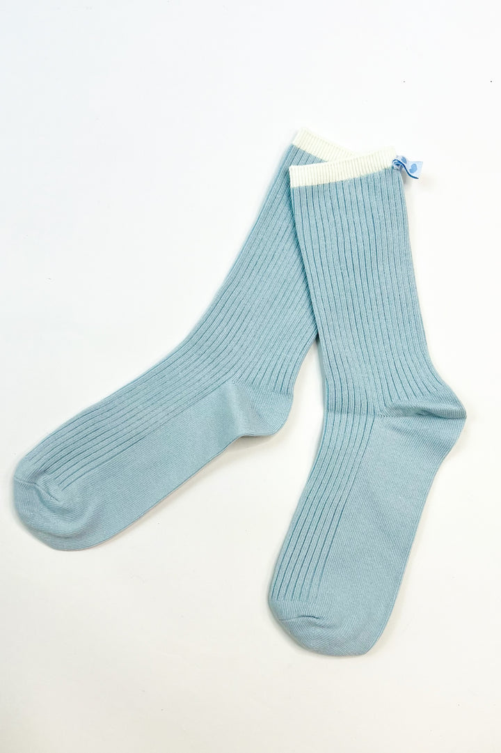 Midcalf Womens Socks w/ Decorative Ribbon