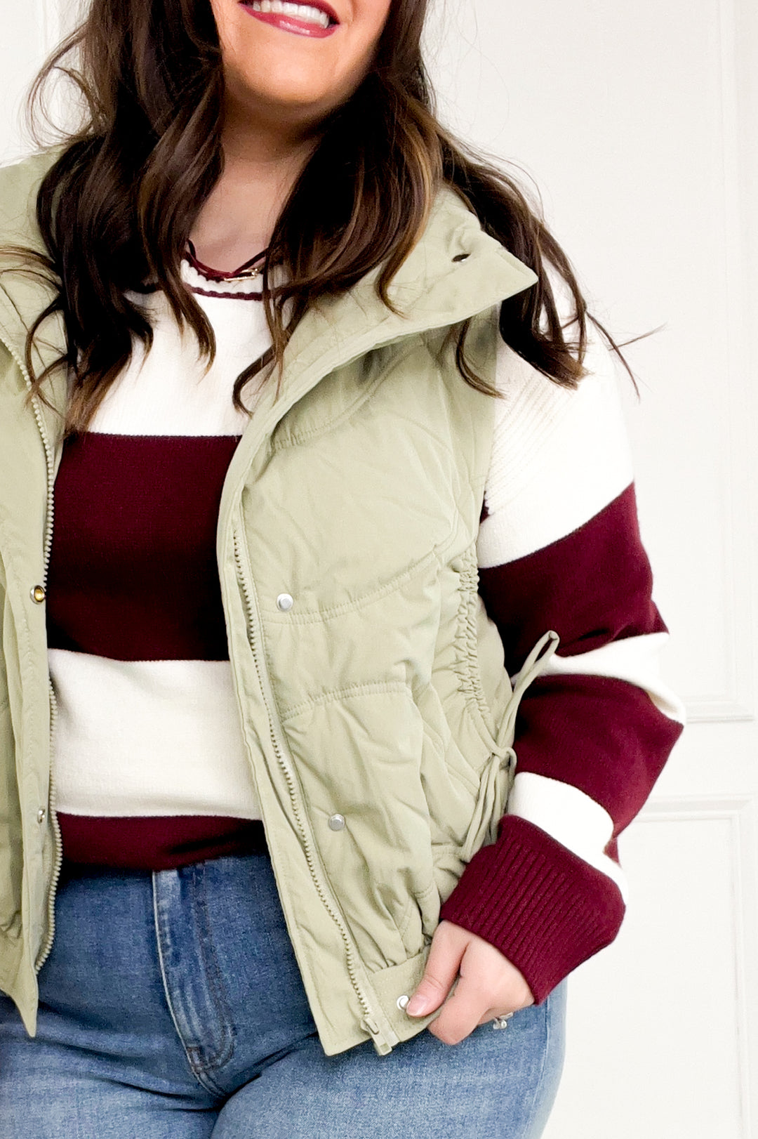 Street Chic High Neck Puffer Vest