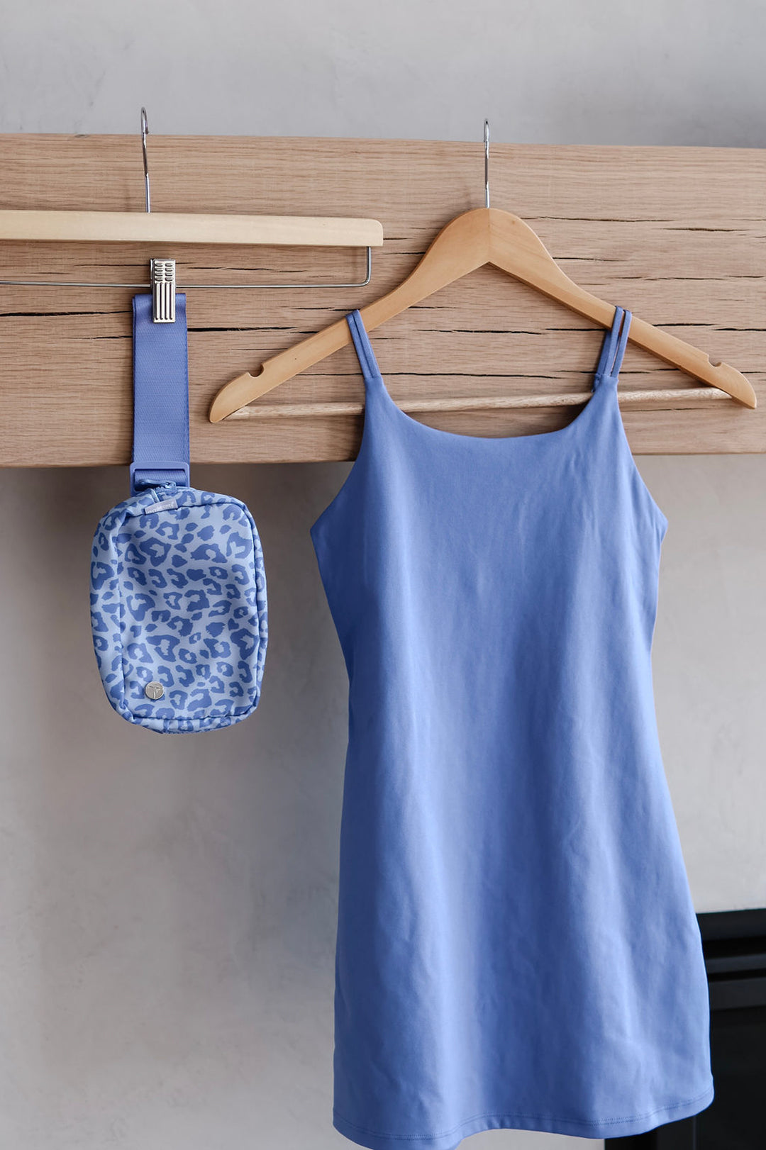 Girls Lux Leopard Tennis Dress & Fanny Bag Set