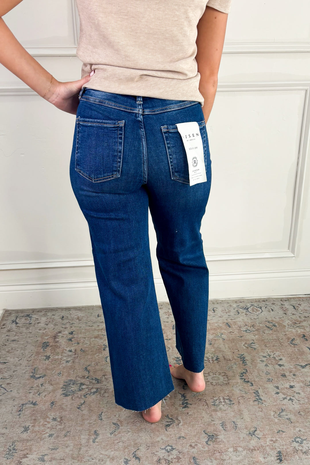 Risen Tummy Control Crop Wide Adjustable Waist Band