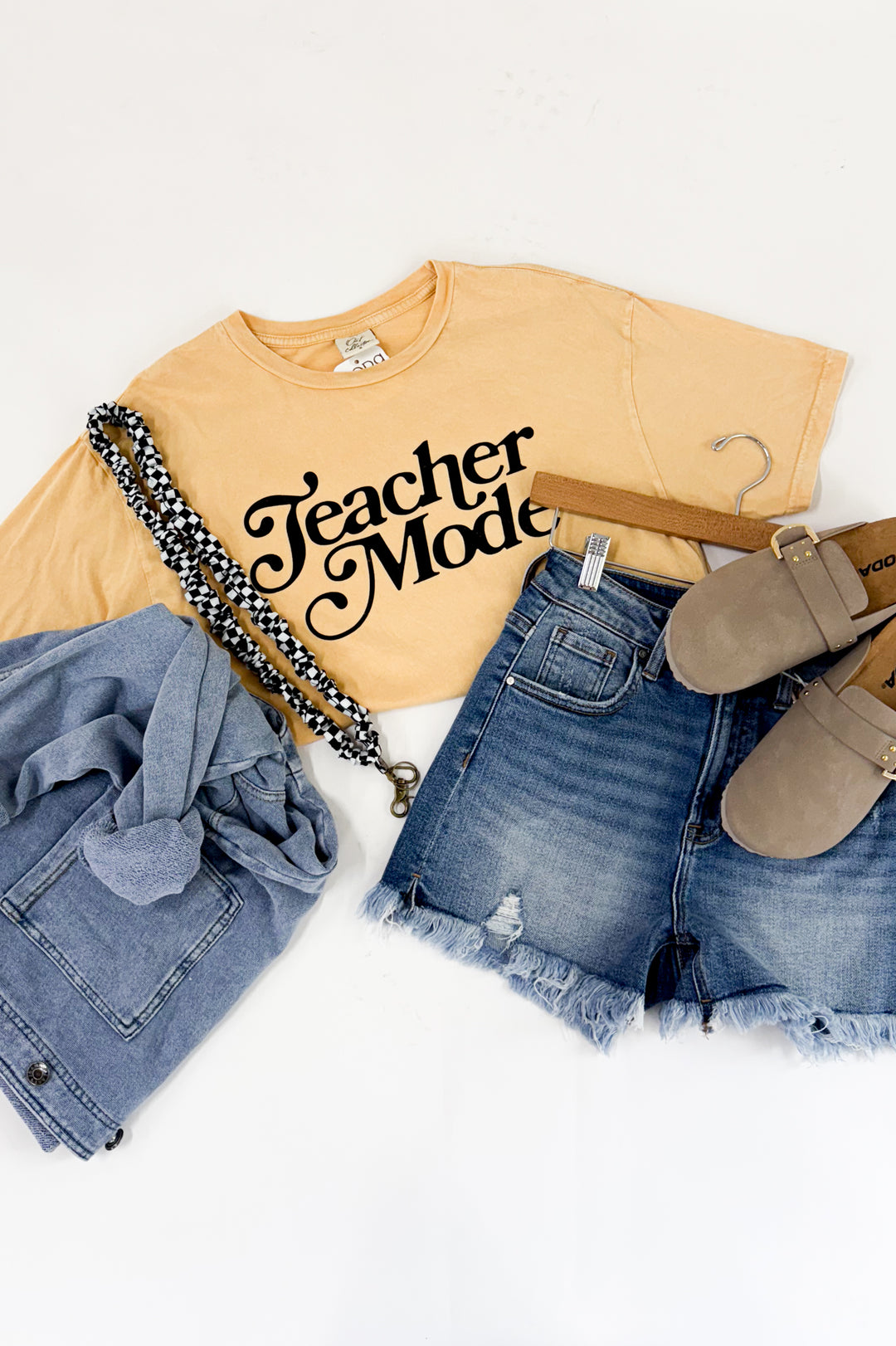 Teacher Mode Mineral Washed Graphic Tee