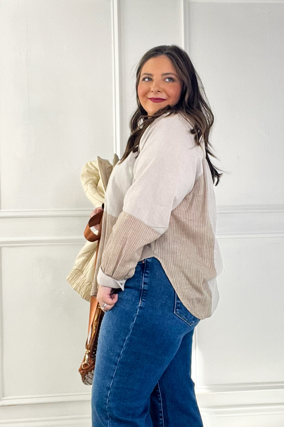 Contrast Patch Pocket Button Down Shirt