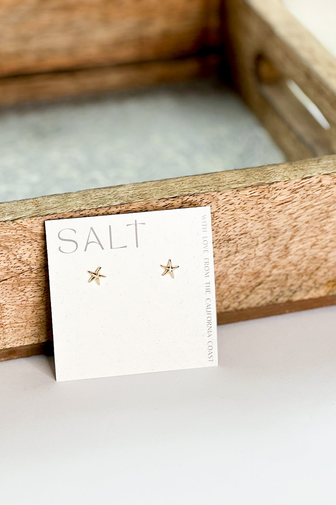 Starfish Sea Star 18K Gold Stud Earrings