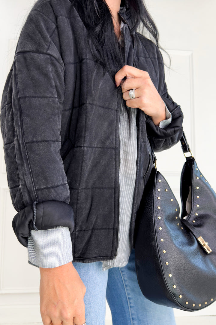 Dixie Quilted Zip-Up Jacket