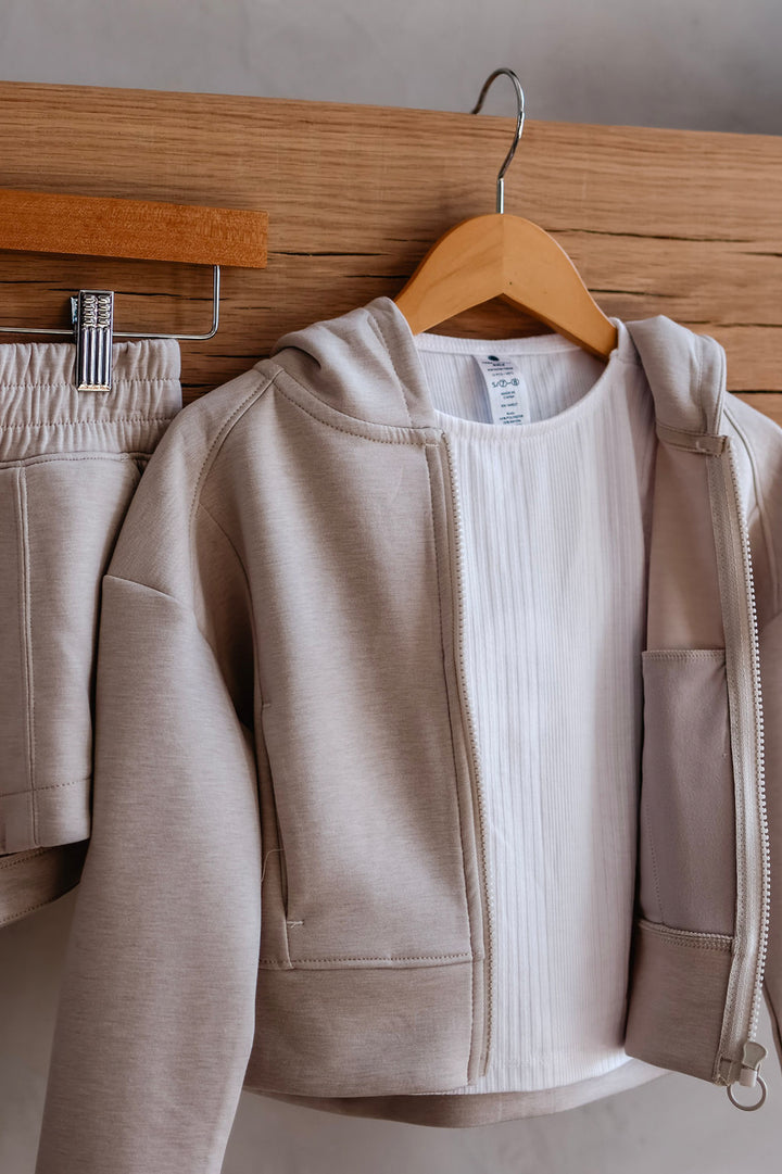 Girls Scuba Jacket With Tank & Shorts Set