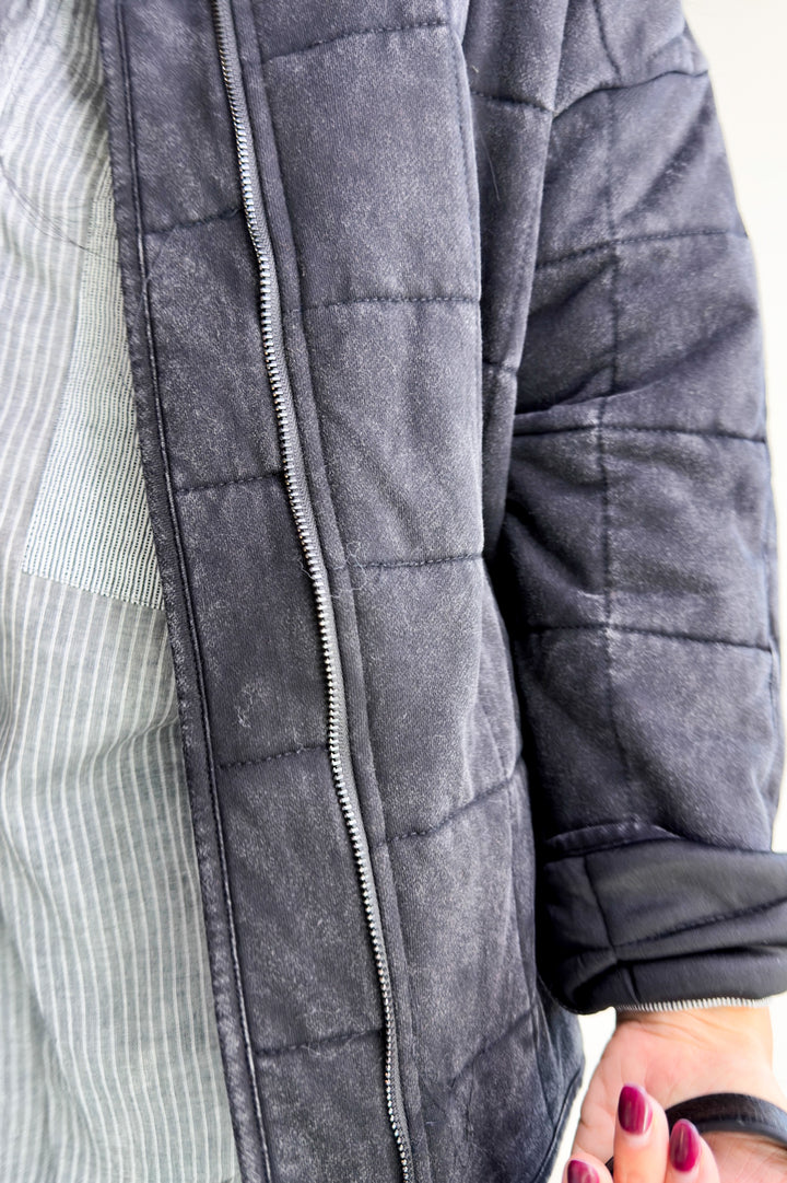 Dixie Quilted Zip-Up Jacket