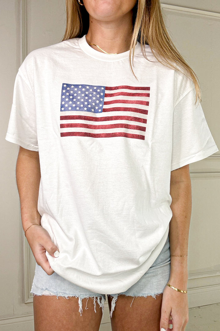 Classic American Flag Graphic Tee