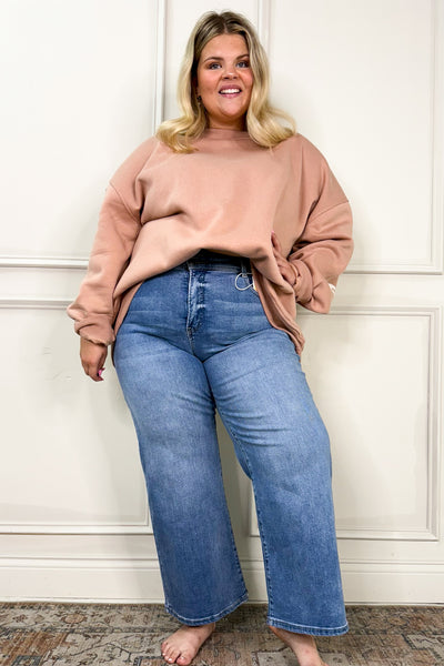 Size Be Your Self Curvy Graphic Sweatshirt