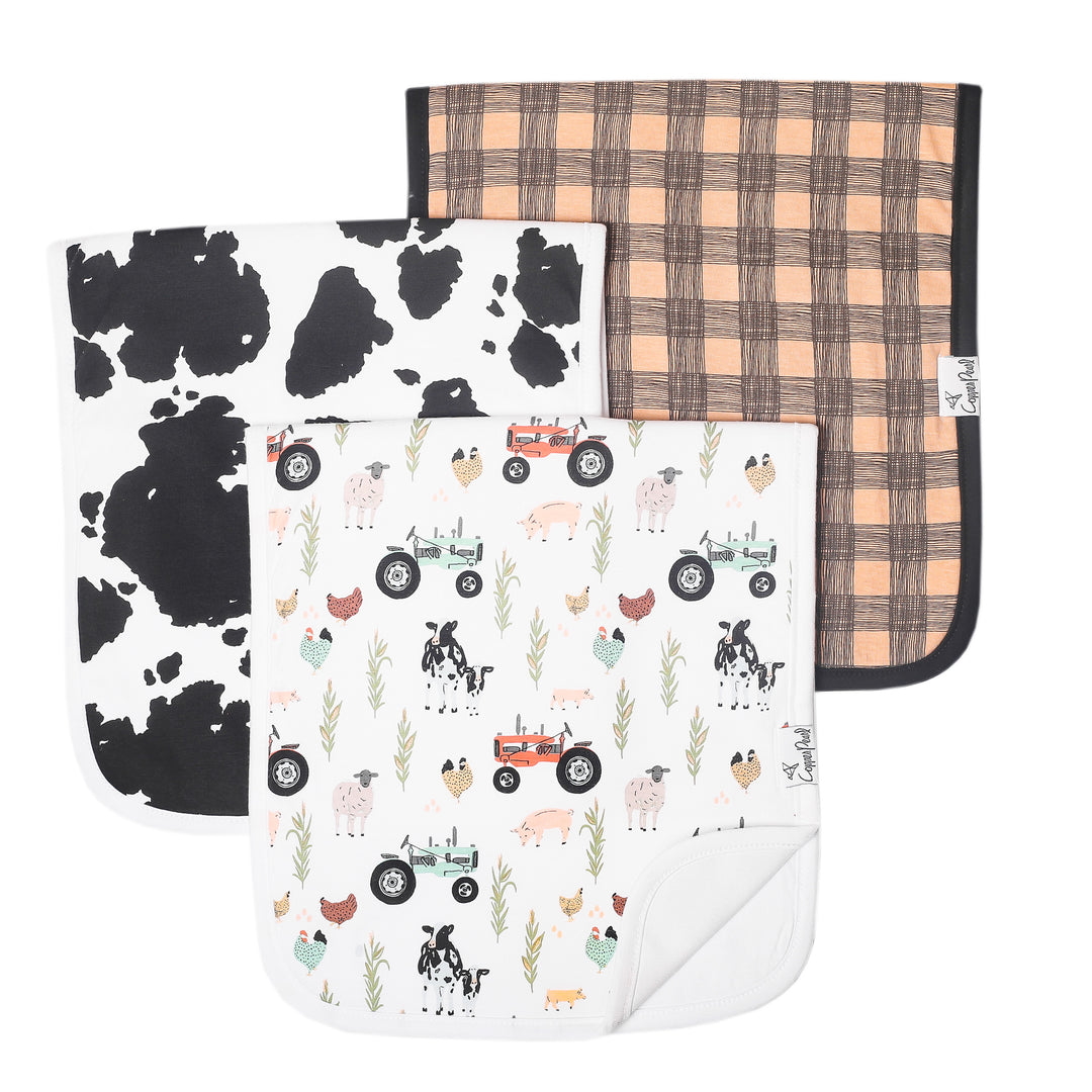 Jo Burp Cloth Set (3-Pack) | Copper Pearl