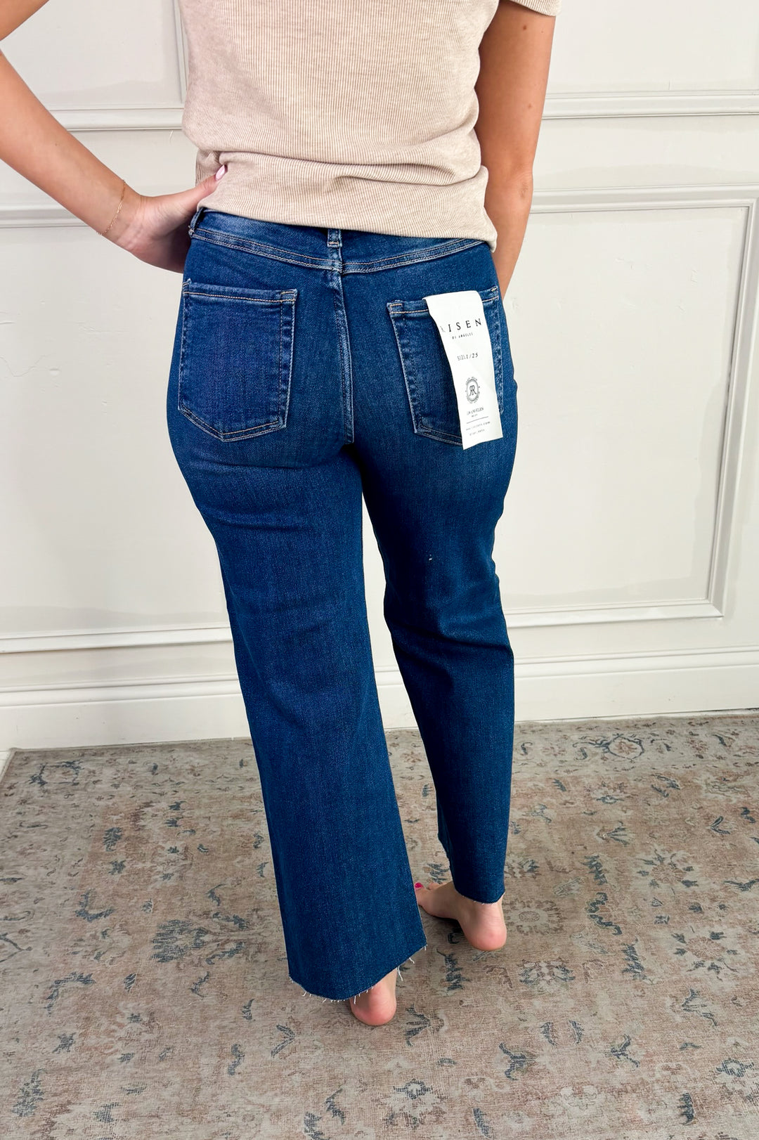 Risen Tummy Control Crop Wide Adjustable Waist Band