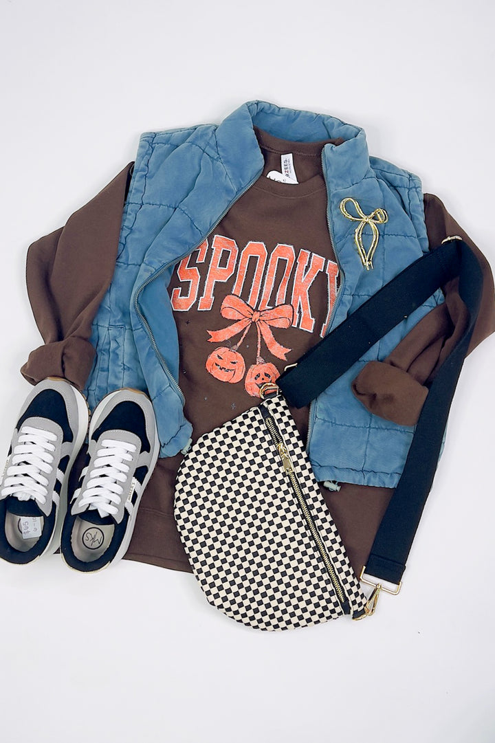 Spooky Jack-O’-Lantern Graphic Sweatshirt