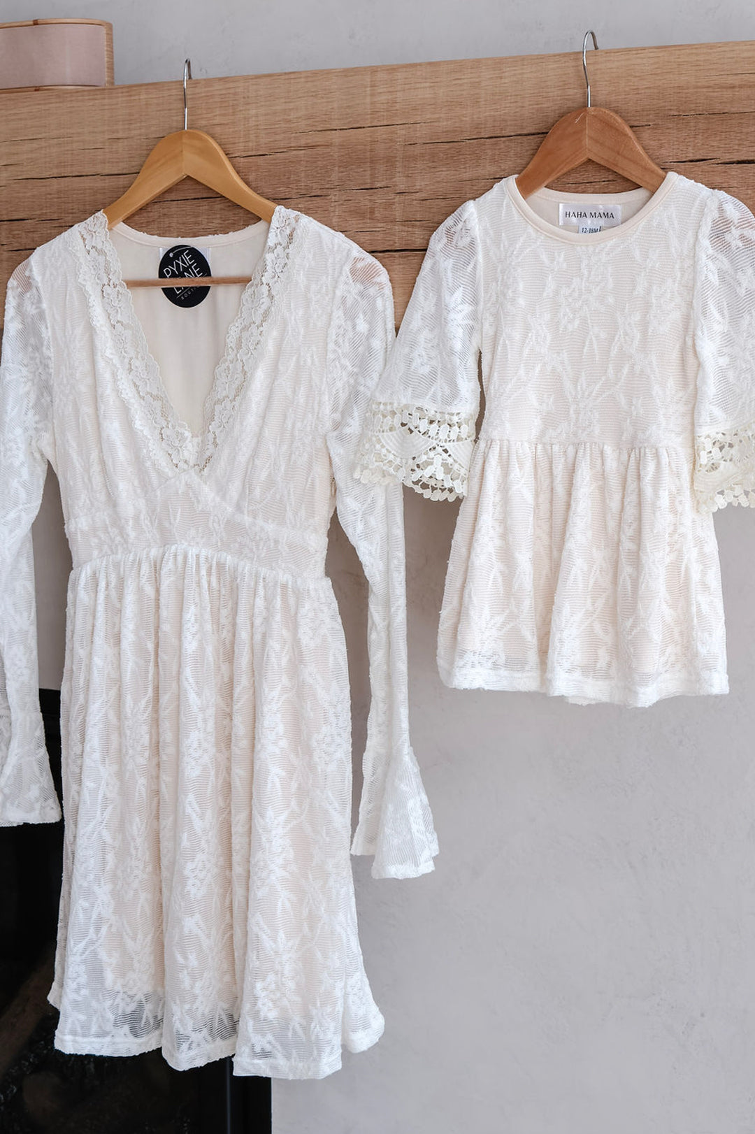 Mommy & Me Ivory Lace Dress Child