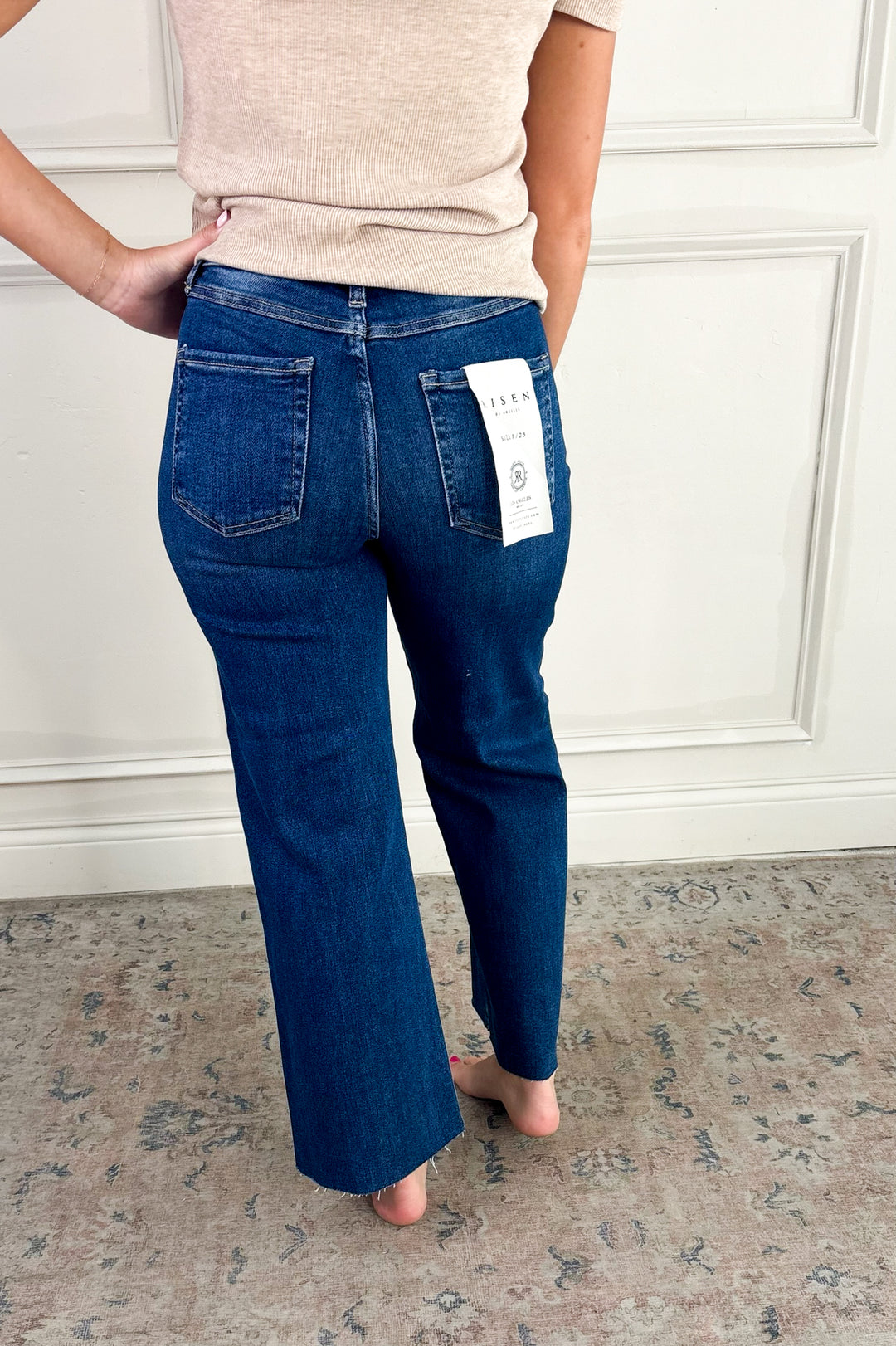 Risen Tummy Control Crop Wide Adjustable Waist Band