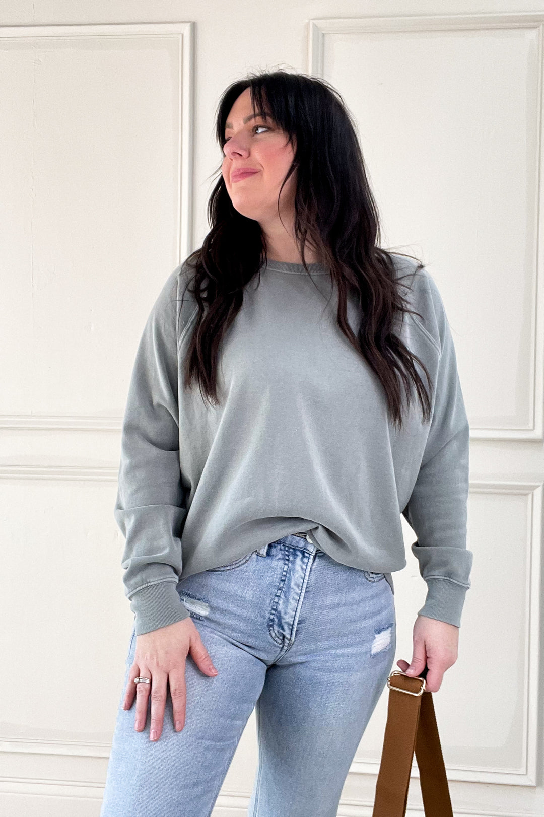 Raglan Crewneck Hangout Sweatshirt - Thread and Supply