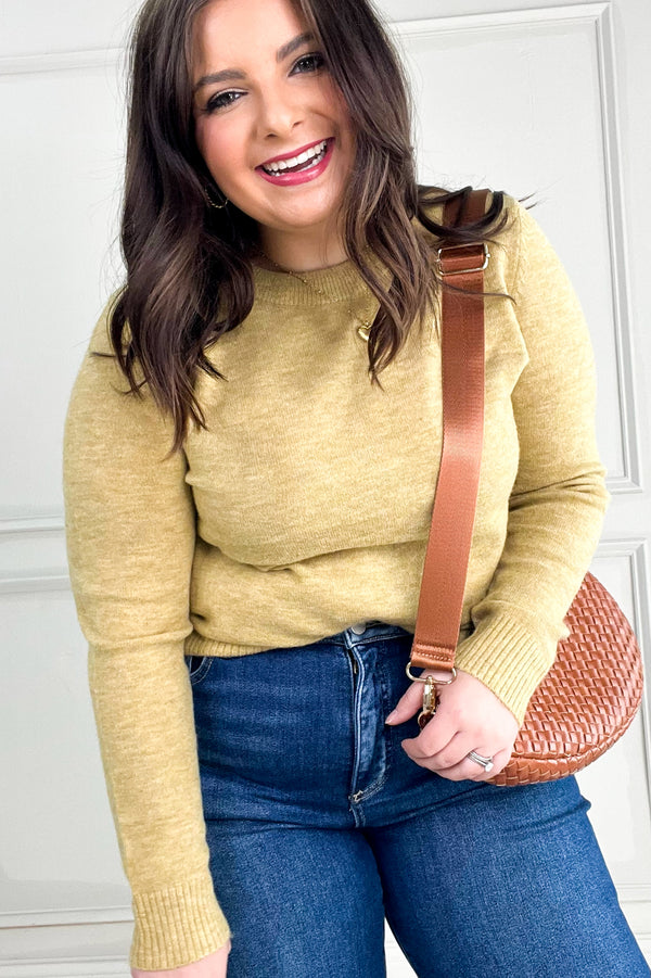 Wool Blended Basic Crewneck Sweater