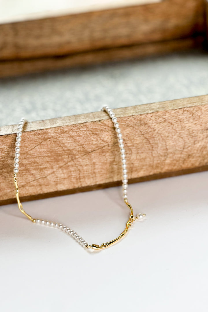 Maylis 18K Gold Classic Pearl Necklace