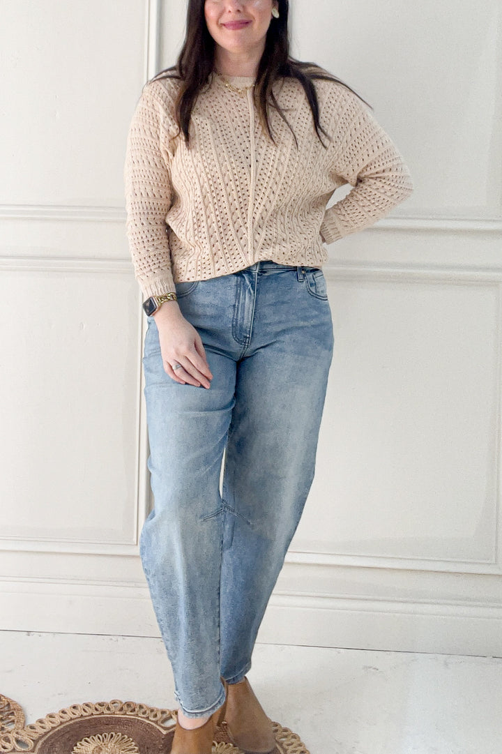 Dolman Sleeve Boatneck Sweater