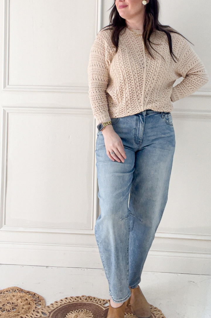 Dolman Sleeve Boatneck Sweater