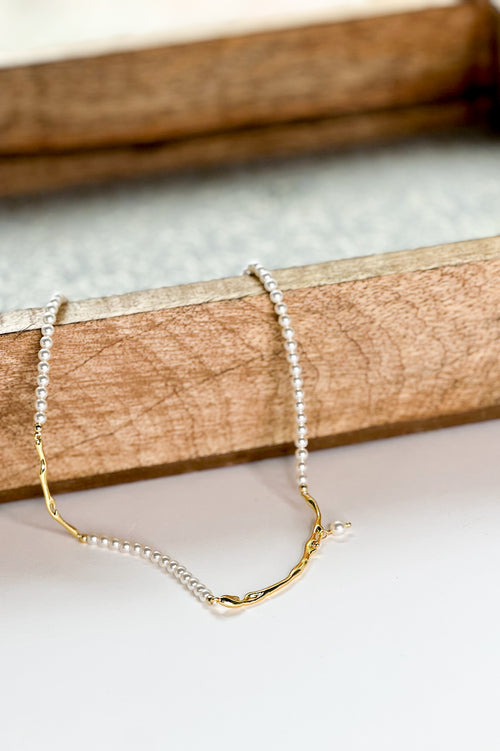 Maylis 18K Gold Classic Pearl Necklace