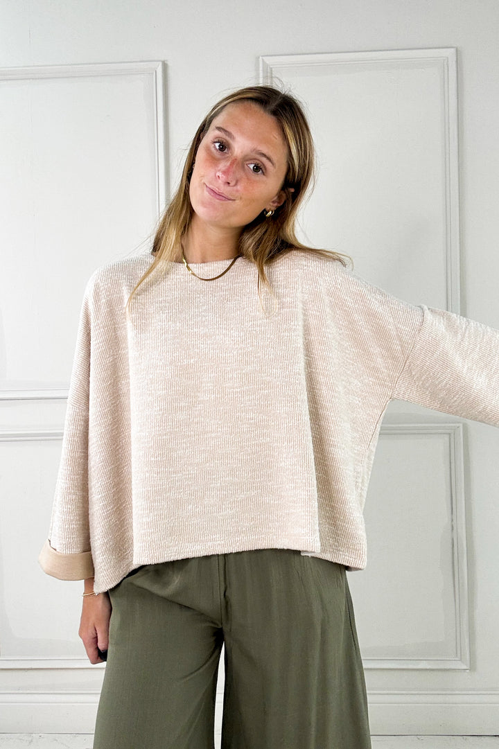 Soft Dolman Sleeve Everyday Sweater