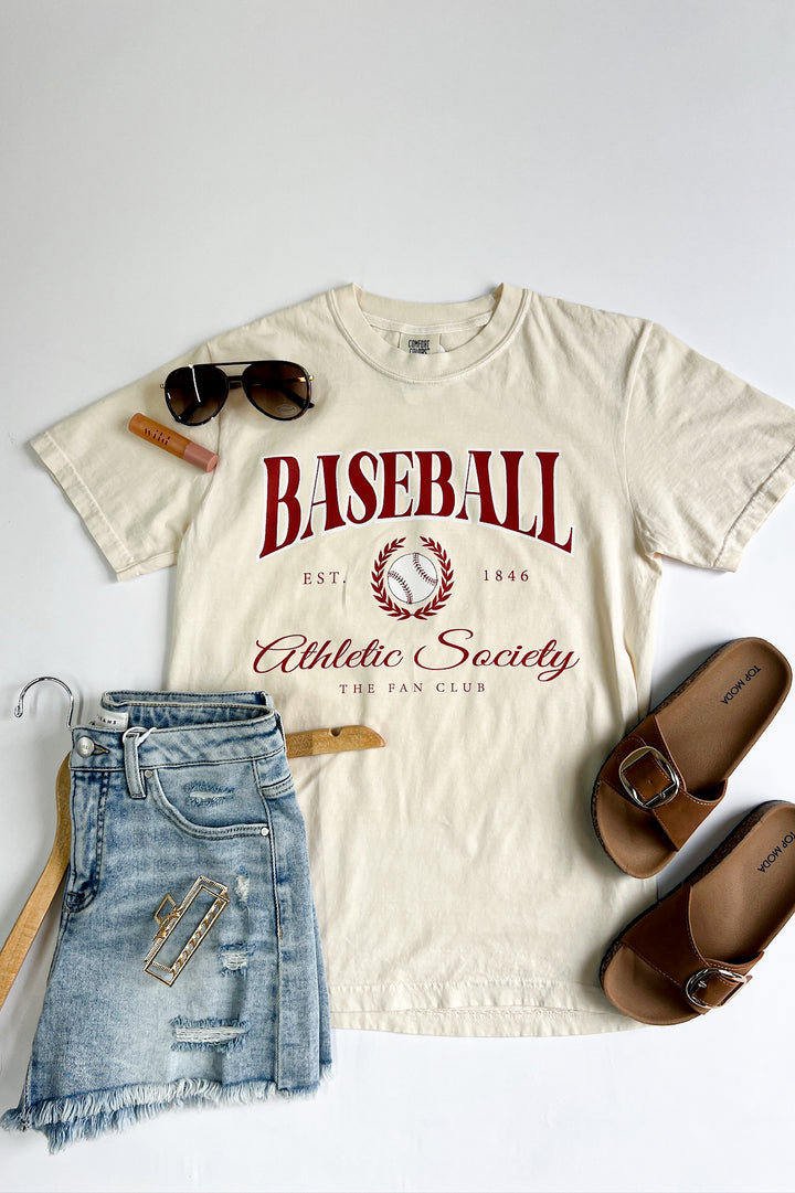 Baseball Fan Club Athletic Society Graphic Tee