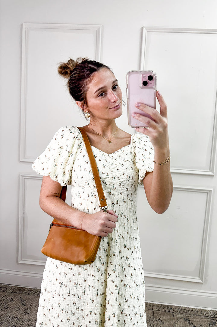 Printed Texture Knit Mini Dress