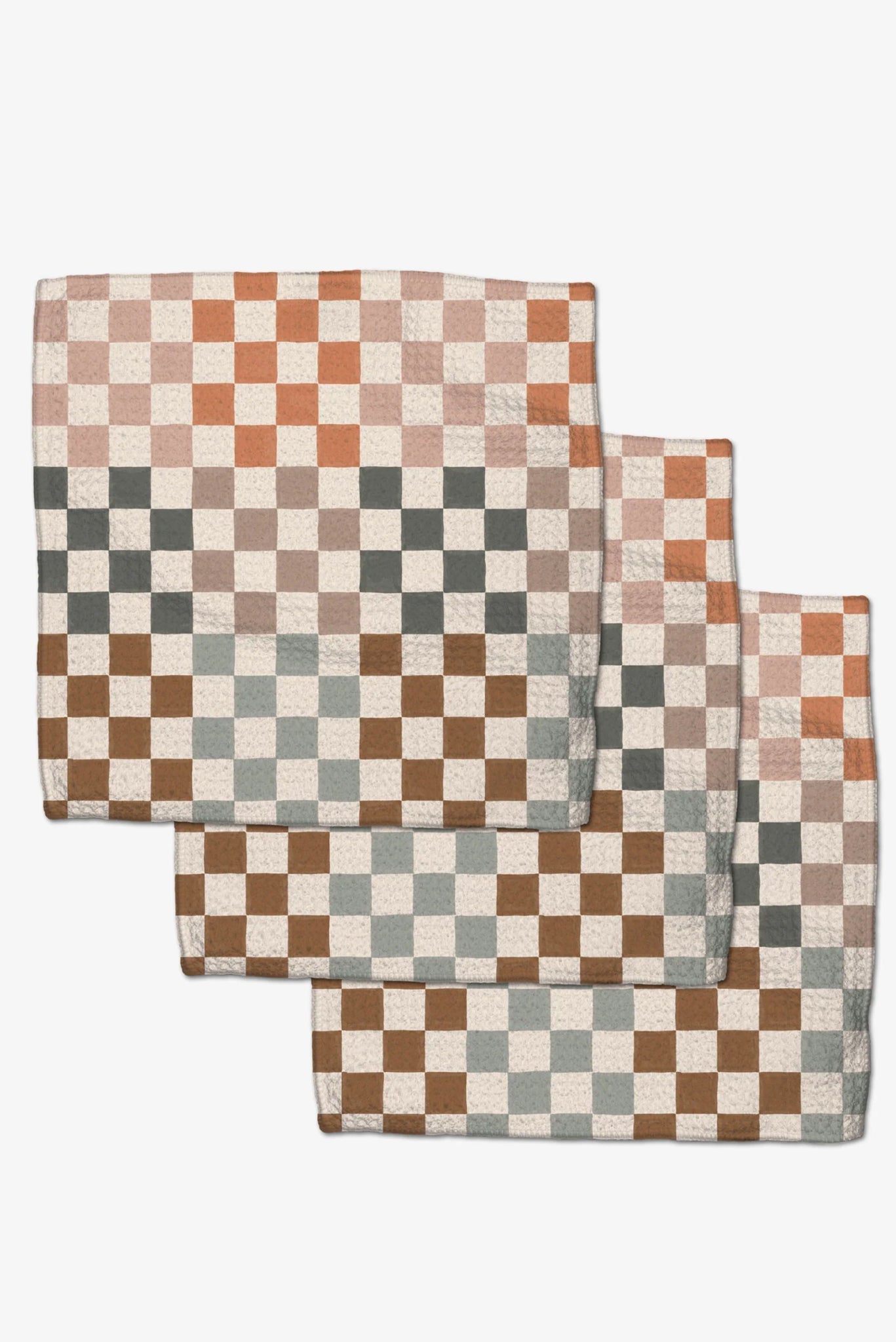 Autumn Checkers Dishcloth Set | 3 Pc