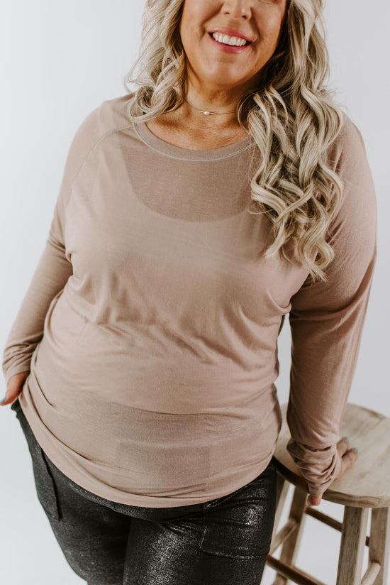 Bethany Curvy Semi Sheer Pullover | 2 Colors