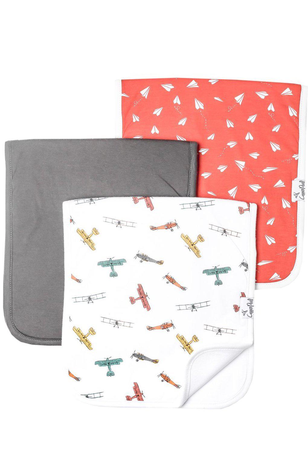 Copper Pearl-Ace Burp Cloth Set (3-Pack)