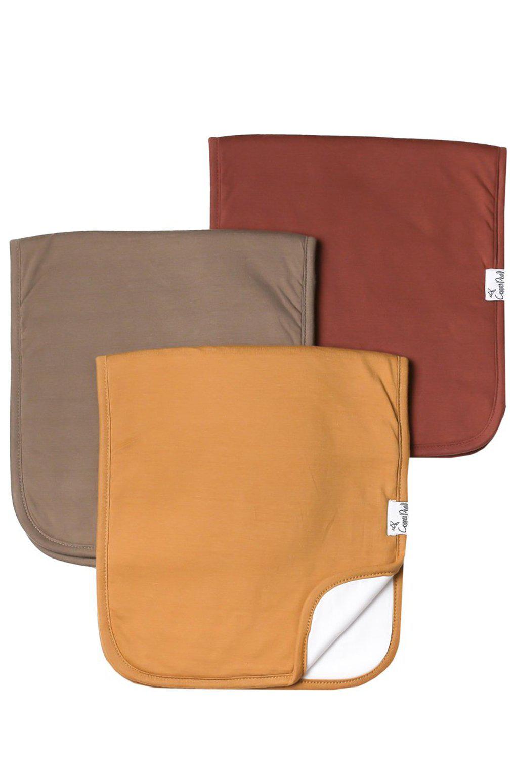 Dune Burp Cloth Set (3-Pack) | Copper Pearl