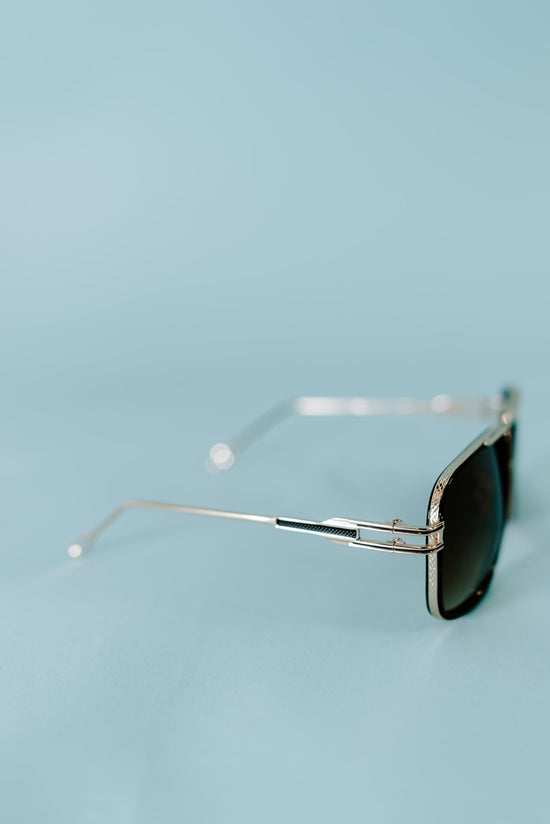 Gold Detailed Aviator Sunglasses | 2 Shades