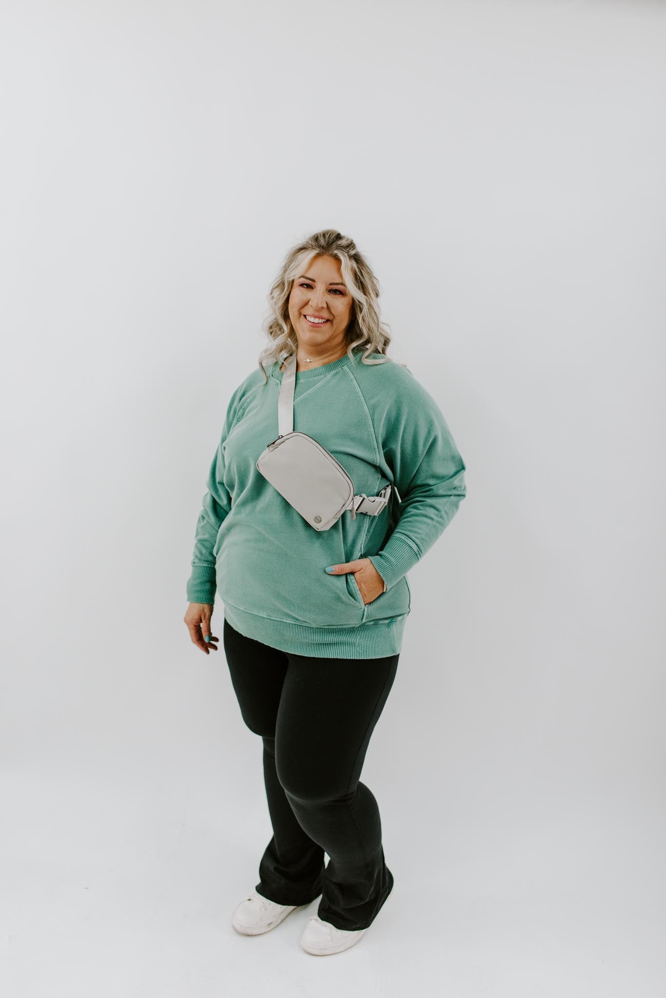 Nora Curvy French Terry Pullover