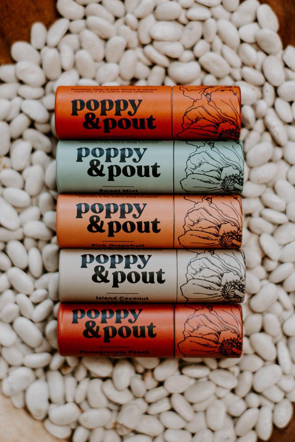 Poppy & Pout Pink Grapefruit Lip Balm