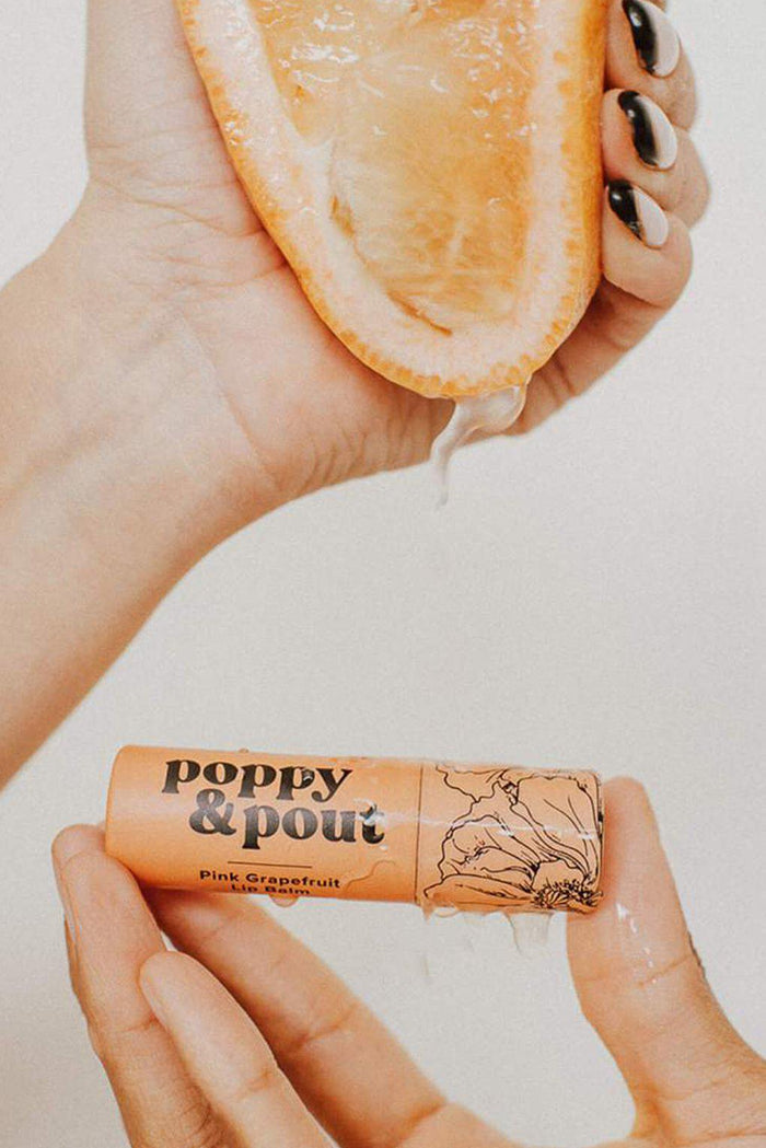 Poppy & Pout Pink Grapefruit Lip Balm