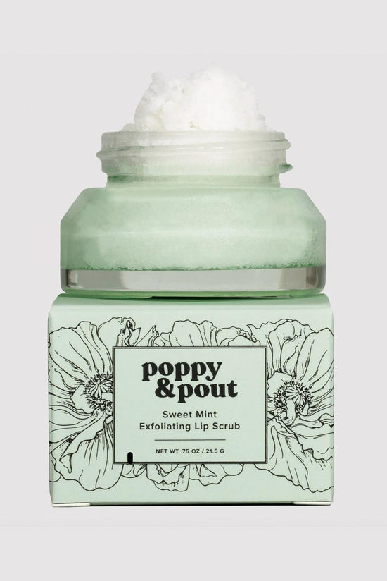Load image into Gallery viewer, Poppy &amp;amp; Pout Sweet Mint Lip Scrub
