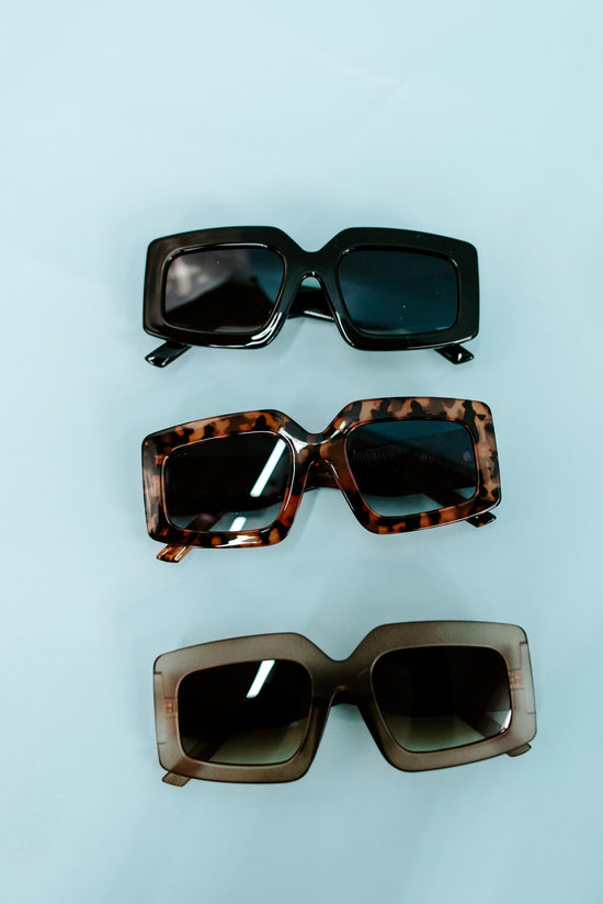 Rectangle Framed Sunglasses | 3 Colors
