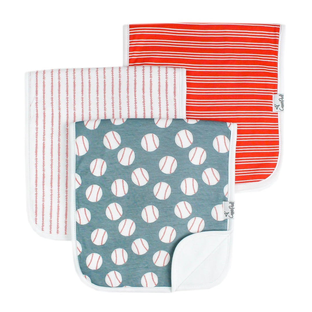 Slugger Burp Cloth Set (3-Pack) | Copper Pearl
